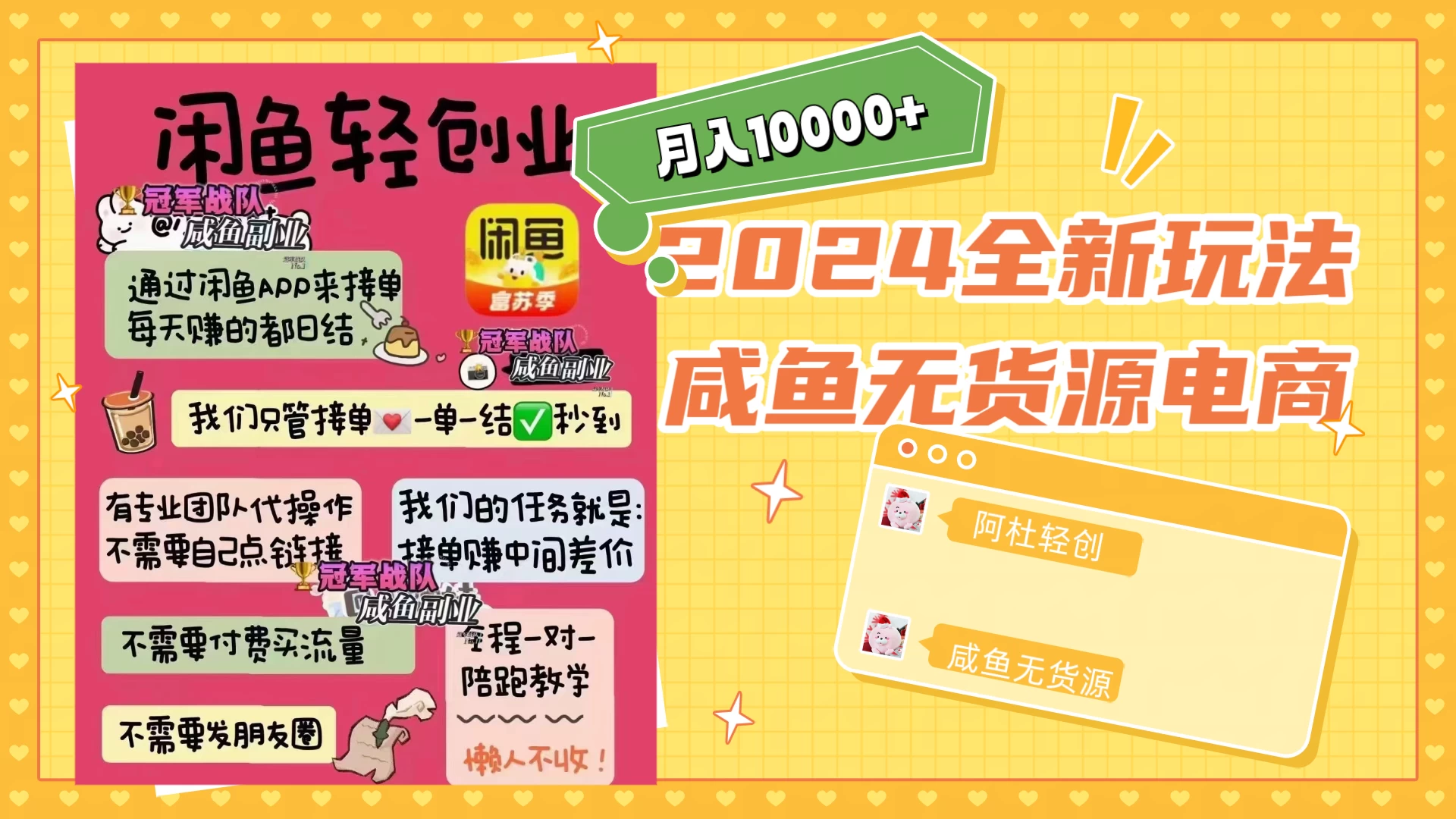 2024咸鱼无货源，月入10000+，全新玩法 - 火火兔电子商城