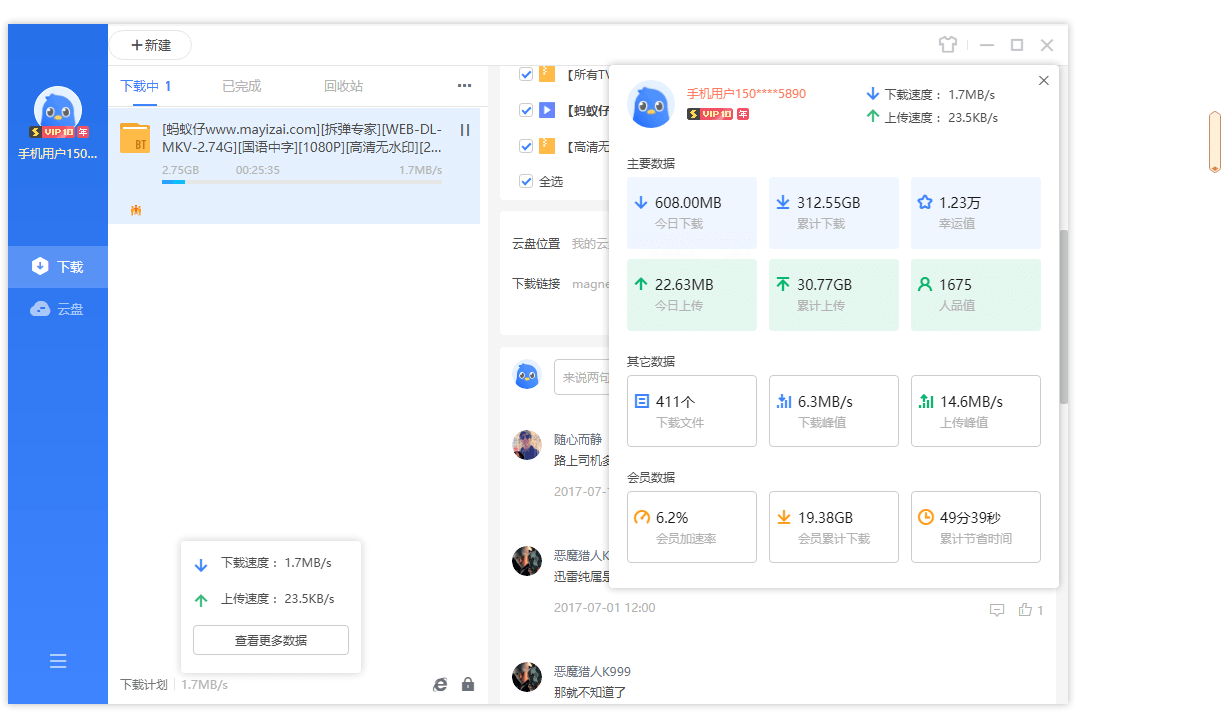 迅雷11 v11.1.12.1692 去广告SVIP绿色精简最终版 - 火火兔电子商城