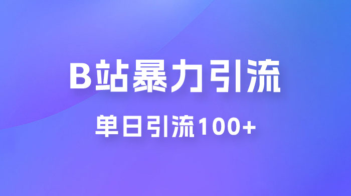 B 站暴力引流新玩法，单日引流 100+ - 火火兔电子商城
