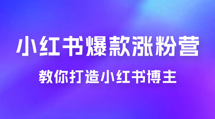 17 天小红书爆款涨粉营，广告变现方向：教你打造小红书博主 IP、接广告变现的 - 火火兔电子商城